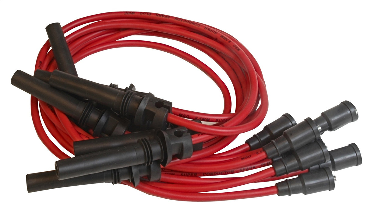 MSD 32039 Custom Spark Plug Wire Set; 8.5mm; Red; Fits 5.7L Hemi Engines; OEM Custom Fit; - Truck Part Superstore
