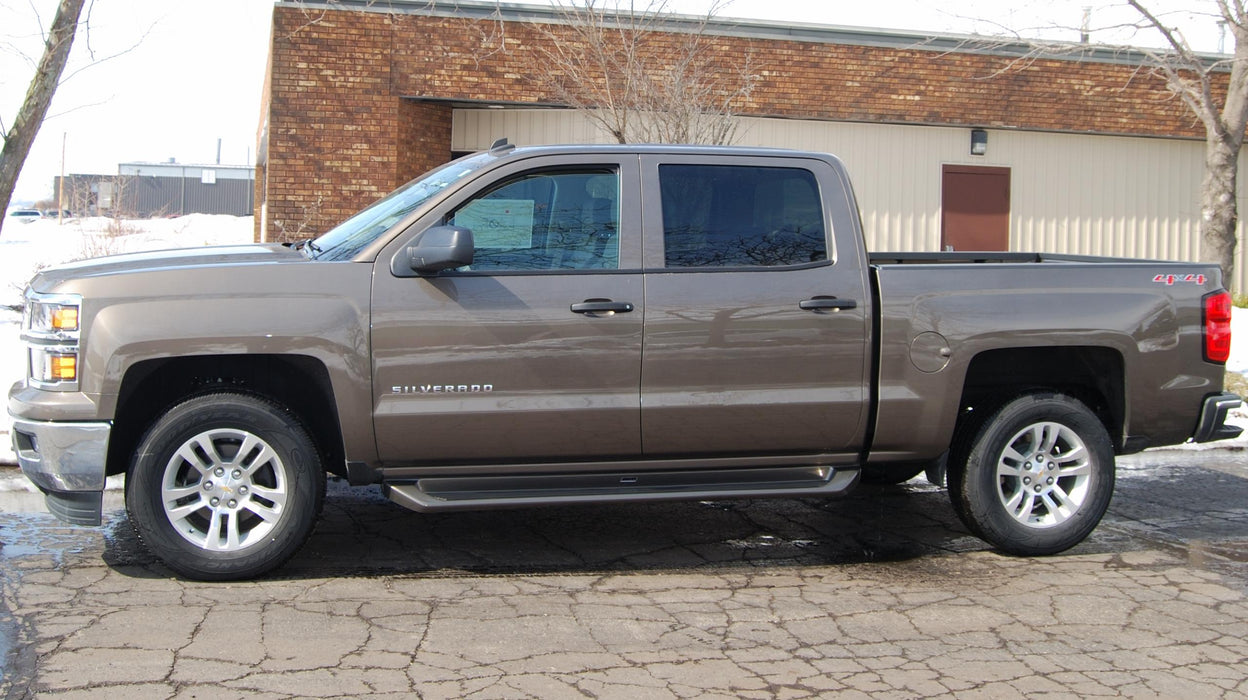 Owens Products 3208 Running Boards Glastep Plus Custom Molded Fiberglass 15-18 Silverado/Sierra 2500/3500 W/Diesel Crew Cab Fiberglass Gray Owens Products - Truck Part Superstore