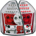 Anzo USA 321010 Tail Light Assembly; LED; Clear Lens; Chrome Housing; Pair; - Truck Part Superstore