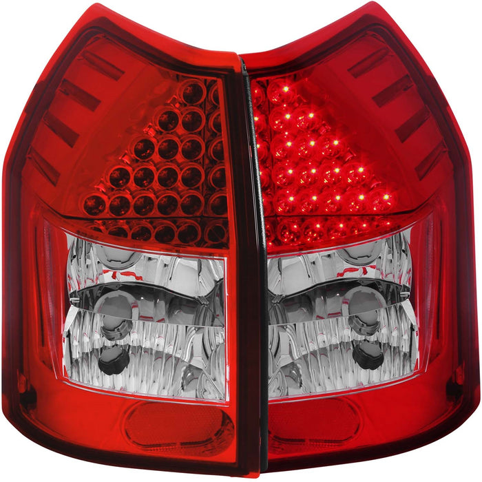 Anzo USA 321015 Tail Light Assembly; Red/Clear Lens; Pair; - Truck Part Superstore