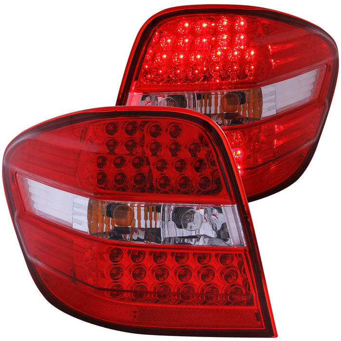 Anzo USA 321053 Tail Light Assembly; Red/Clear Lens; Pair; - Truck Part Superstore