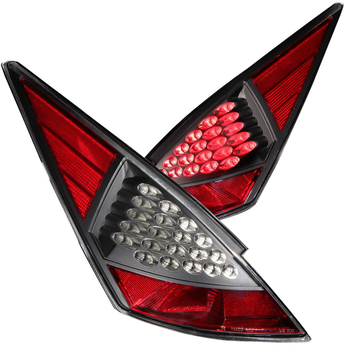 Anzo USA 321099 Tail Light Assembly; LED; Clear Lens; Black Housing; Pair; - Truck Part Superstore
