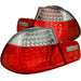 Anzo USA 321105 Tail Light Assembly; LED; Red/Clear Lens; Pair; - Truck Part Superstore