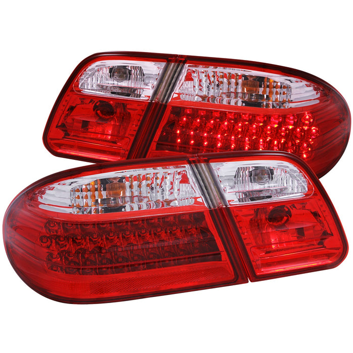 Anzo USA 321114 Tail Light Assembly; LED; Red/Clear Lens; Pair; - Truck Part Superstore