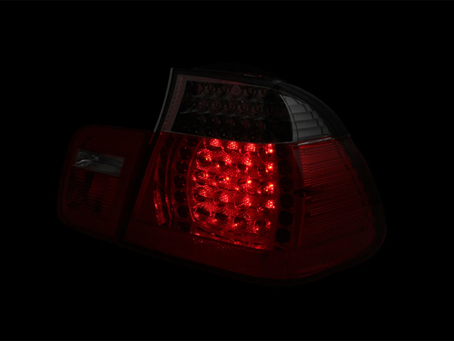 Anzo USA 321123 Tail Light Assembly; LED; Red/Smoke Lens; Red Reflector; Pair; - Truck Part Superstore