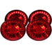 Anzo USA 321168 Tail Light Assembly; LED; Red Lens; Black Housing; Pair; 4 pc.; - Truck Part Superstore