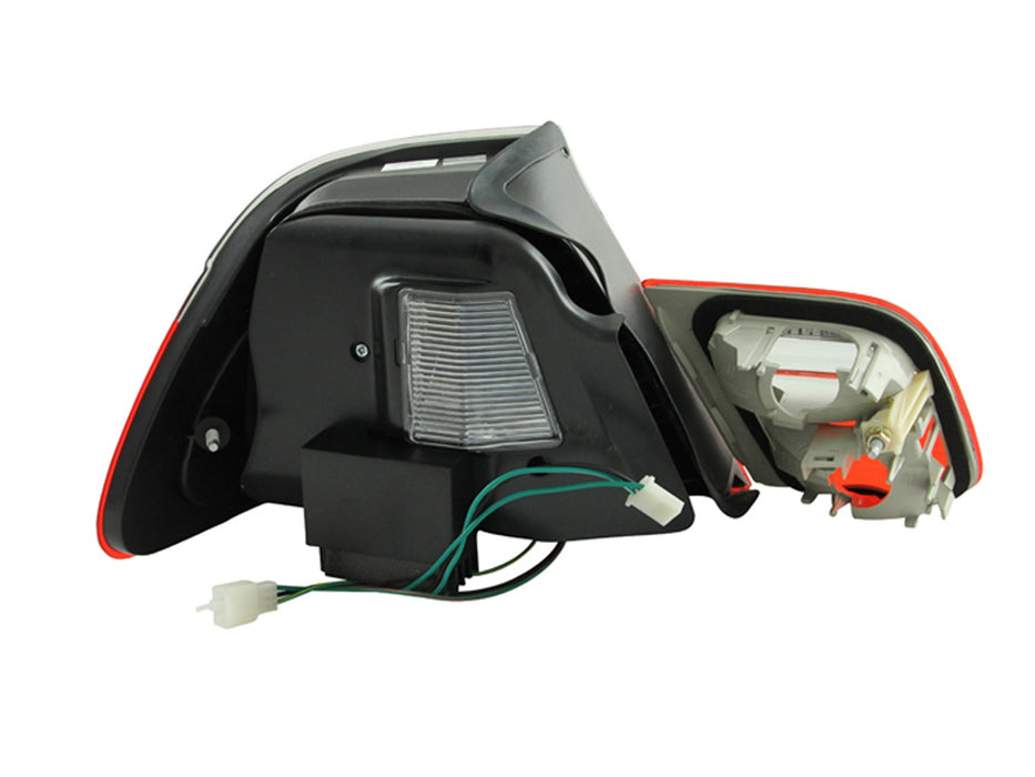 Anzo USA 321186 Tail Light Assembly; LED; Red/Smoke Lens; Red Reflector; Pair; 4 pc.; - Truck Part Superstore