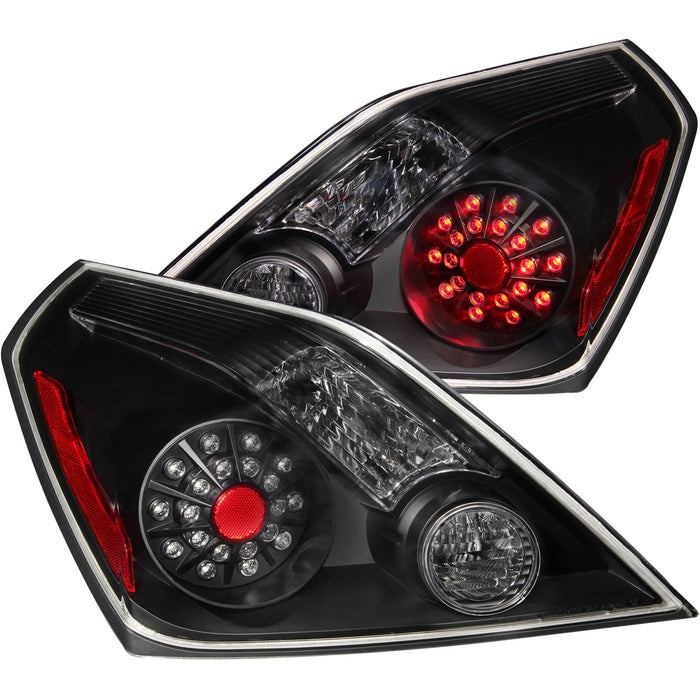 Anzo USA 321194 Tail Light Assembly; LED; Clear Lens; Black Housing; Pair; - Truck Part Superstore