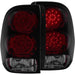 Anzo USA 321225 Tail Light Assembly; LED; Red/Smoke Lens; Red Reflector; Pair; - Truck Part Superstore