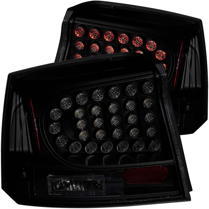 Anzo USA 321229 Tail Light Assembly; LED; Dark Smoke Lens; Black Housing; Pair; - Truck Part Superstore