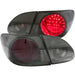 Anzo USA 321270 Tail Light Assembly; LED; Red/Smoke Lens; Red Reflector; Pair; - Truck Part Superstore