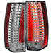 Anzo USA 321287 Tail Light Assembly; LED; Clear Lens; Chrome Housing; Pair; - Truck Part Superstore