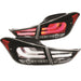 Anzo USA 321298 Tail Light Assembly; LED; Clear Lens; Black Housing; Pair; 4 pc.; - Truck Part Superstore