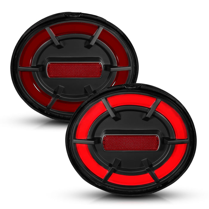 Anzo USA 321342 Tail Light Assembly; LED; Black Lens; Pair; - Truck Part Superstore