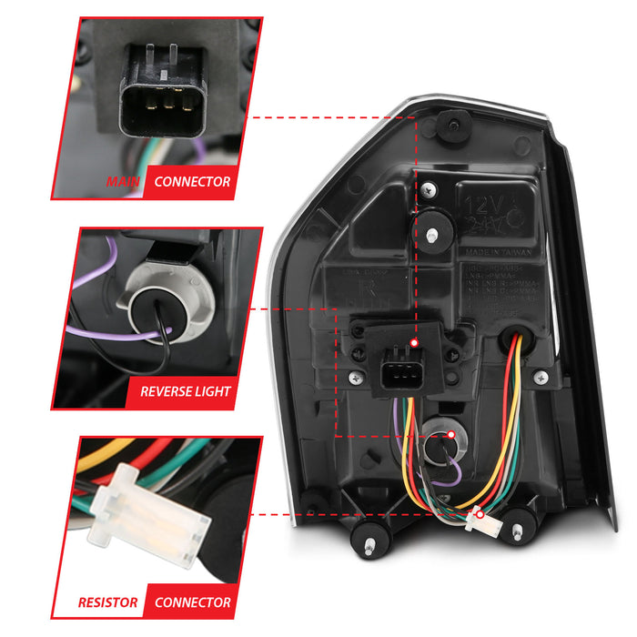 Anzo USA 321343 Tail Light Assembly; LED; w/Black Sequential Lens; Pair; - Truck Part Superstore