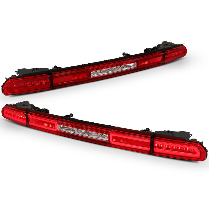 Anzo USA 321348 Tail Light Assembly; LED; Red/Clear Lens; G2; Pair; - Truck Part Superstore