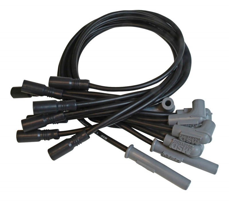 MSD 32173 Custom Spark Plug Wire Set; 8.5mm; Black; Custom Fit To OEM Specifications; - Truck Part Superstore