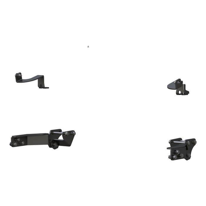 Luverne 321823 Prowler Max Grille Guard Brackets; Carbon Steel; Black Powder Coat Finish; - Truck Part Superstore