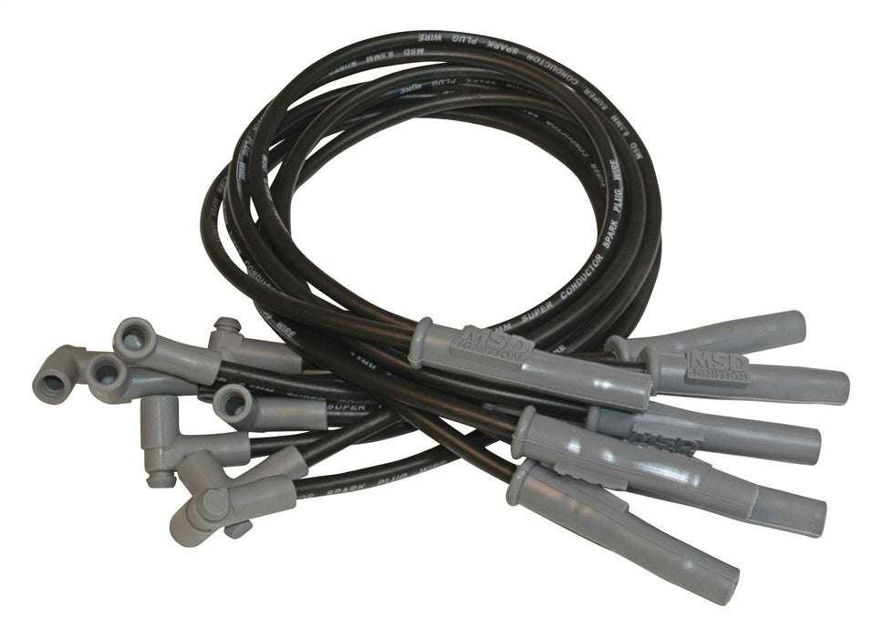 MSD 32183 Custom Spark Plug Wire Set; 8.5mm; Black; Custom Fit To OEM Specifications; - Truck Part Superstore