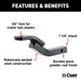CURT 45510 Class 2 Ball Mount (1-1/4in. Shank; 3;500 lbs.; 3-1/8in. Rise; 10-5/16in. Long) - Truck Part Superstore