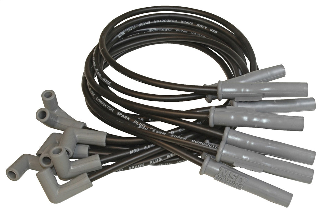 MSD 32203 Custom Spark Plug Wire Set; 8.5mm; Black; Custom Fit To OEM Specifications; - Truck Part Superstore
