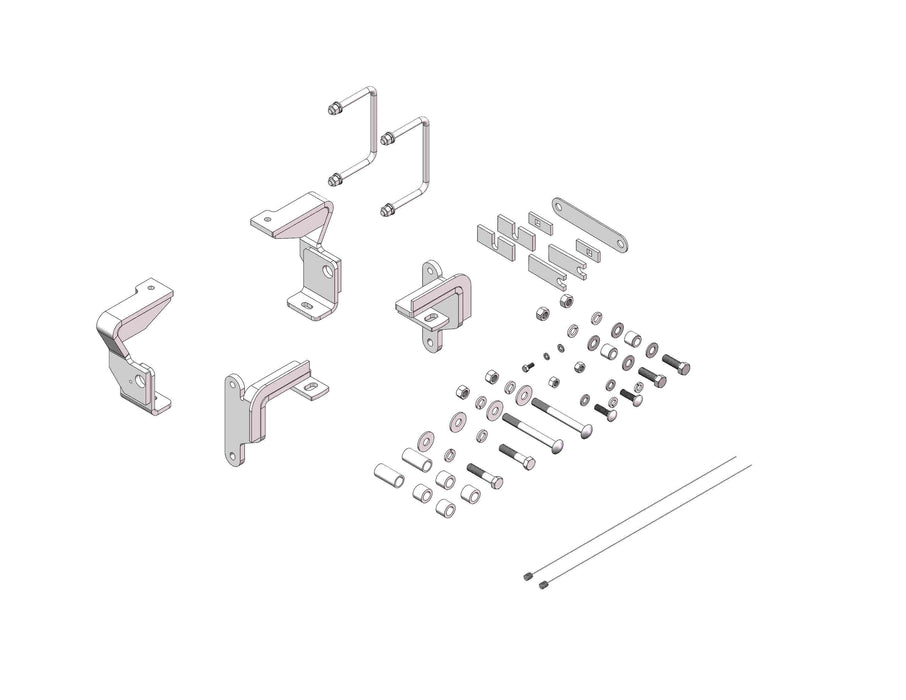 Husky Towing 32221 Bracket Bolt-On No Drilling Required - Truck Part Superstore