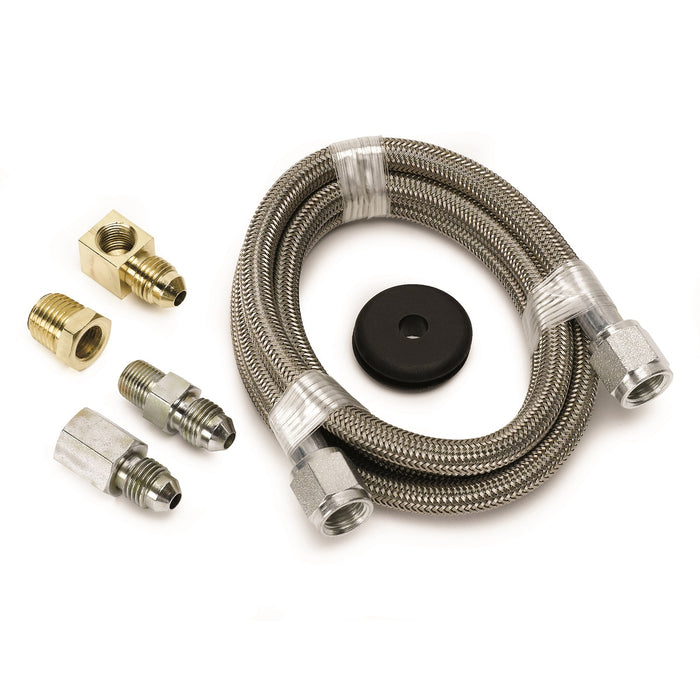 AutoMeter 3229 LINE; BRAIDED STAINLESS STEEL; #4 DIA.; 4FT. LENGTH;-4AN AND 1/8in. NPTF FITTING - Truck Part Superstore