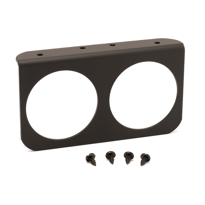 AutoMeter 3232 GAUGE MOUNTING PANEL; DUAL; 2-5/8in.; BLACK; ALUMINUM - Truck Part Superstore