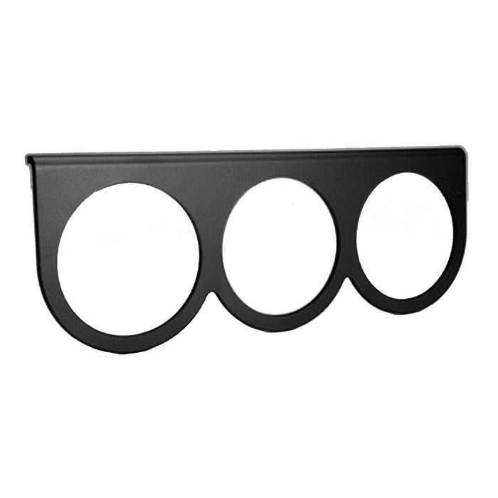 AutoMeter 3233 GAUGE MOUNTING PANEL; TRIPLE; 2-5/8in.; BLACK; ALUMINUM - Truck Part Superstore