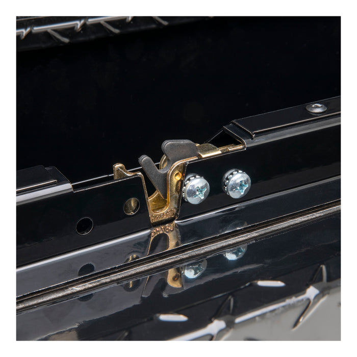 UWS EC30202 Gloss Black Aluminum 48in. Truck Side Tool Box with Low Profile (Heavy Packaging - Truck Part Superstore