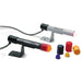 AutoMeter 3238 WARNING LIGHT; SILVER MINI PRO-LITE; INCL RED; YELLOW; BLUE BULB BOOTS/NIGHT COV - Truck Part Superstore