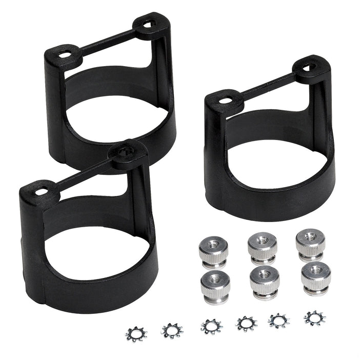 AutoMeter 3245 GAUGE BRACKET KIT; 2-5/8in.; BLACK COMPOSITE; QTY 3 - Truck Part Superstore