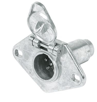 Husky Towing 32568 Vehicle End 6 Pole Round Die-Cast Zinc Bagged - Truck Part Superstore