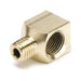 AutoMeter 3272 FITTING; ADAPTER; 90 deg.; 1/8in. NPTF FEMALE TO 1/8in. COMPRESSION MALE; BRASS - Truck Part Superstore