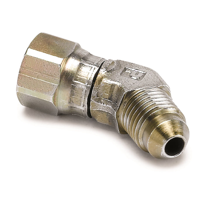 AutoMeter 3273 FITTING; ADAPTER; 45 deg.;-4AN FEMALE TO-4AN MALE; STEEL - Truck Part Superstore