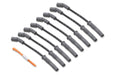 MSD 32823 Custom Spark Plug Wire Set; 8.5mm; Black; LS1 Conversion; OEM Cut; - Truck Part Superstore
