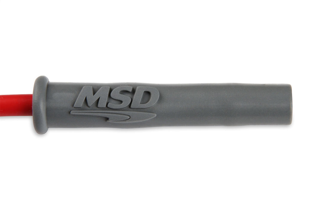 MSD 32829 Custom Spark Plug Wire Set; 8.5mm; Red; LS1 Conversion; OEM Cut; - Truck Part Superstore