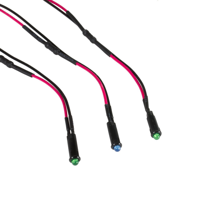 AutoMeter 3283 LED INDICATOR LIGHT KIT (2 GREEN; 1 BLUE) - Truck Part Superstore