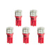 AutoMeter 3284-K LED BULB; REPLACEMENT; T3 WEDGE; RED; 5 PACK - Truck Part Superstore