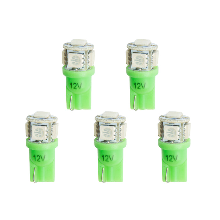 AutoMeter 3285-K LED BULB; REPLACEMENT; T3 WEDGE; GREEN; 5 PACK - Truck Part Superstore