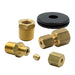 AutoMeter 3290 FITTING KIT; 1/8in. NPTF COMPRESSION TO 1/8in. LINE; BRASS - Truck Part Superstore