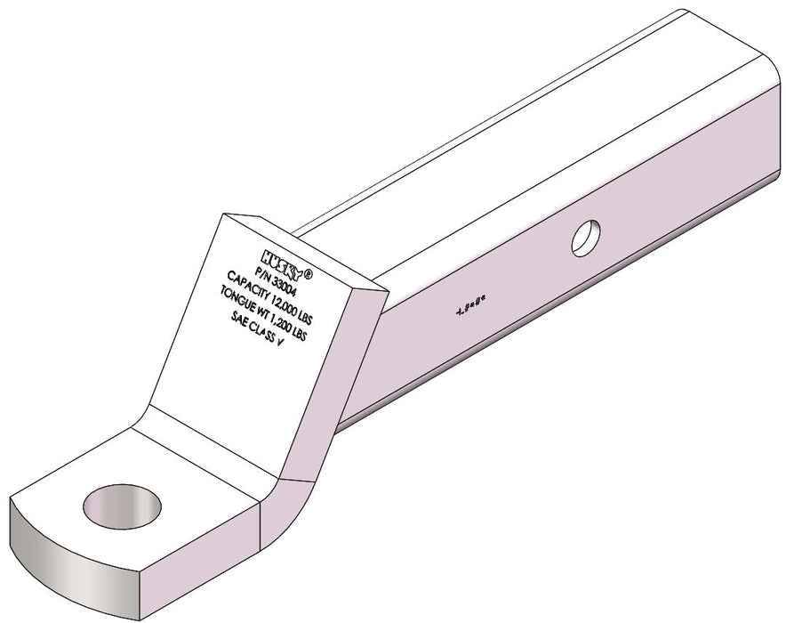 Husky Towing 33004 Fits 2-1/2" Recvr 2-1/2" Drop/1" Rise 9-1/2" Shank W/O Ball - Truck Part Superstore