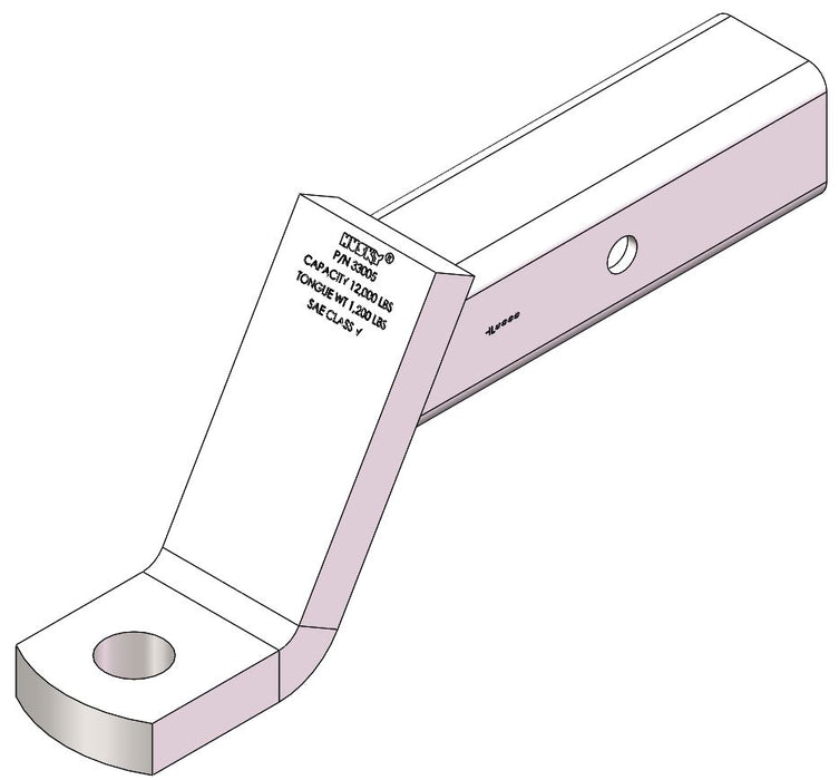 Husky Towing 33005 Class V Fits 2-1/2" Receiver 4-3/4" Drop/ 3-1/4" Rise 10" Shank Length - Truck Part Superstore