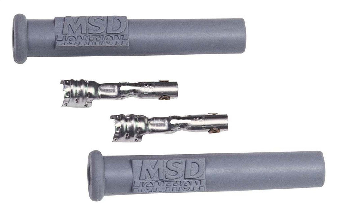 MSD 3301 Spark Plug Boot And Terminal; Multi-Angle; Silicone; 2/Card; - Truck Part Superstore