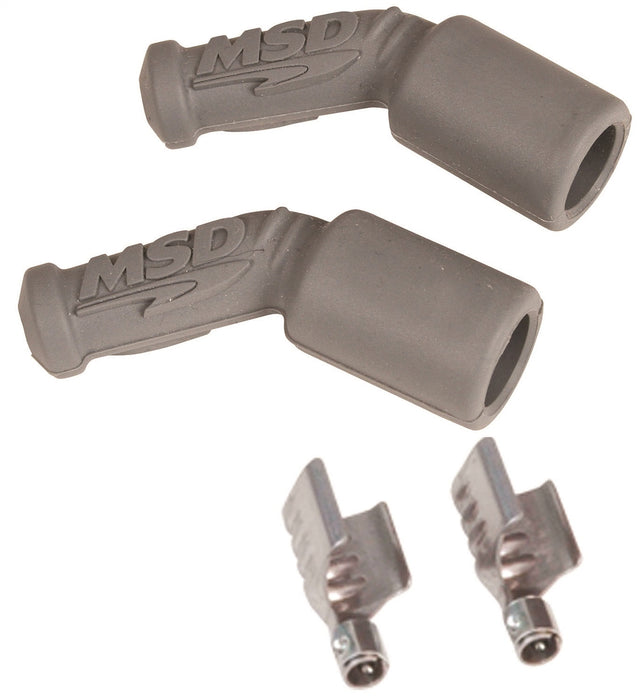 MSD 3304 Spark Plug Boot And Terminal; 45 Degree; GM LS1; 2/Card; - Truck Part Superstore