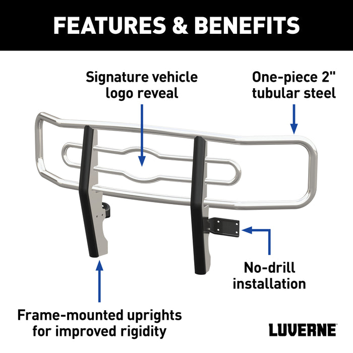 Luverne 330713-331112 2in. Grille Guard-Chrome - Truck Part Superstore