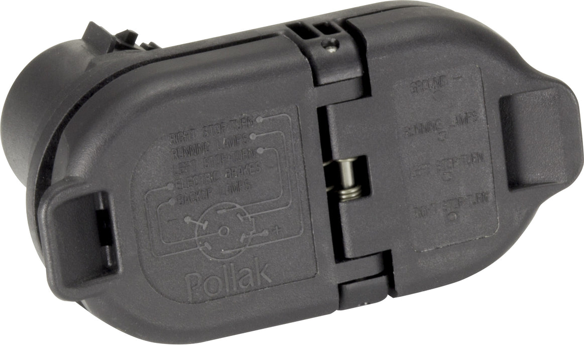 Husky Towing 33072 4 Way Flat & 7 Way Rnd Utilizes OEM Connectors Mounting Bracket Bulk - Truck Part Superstore