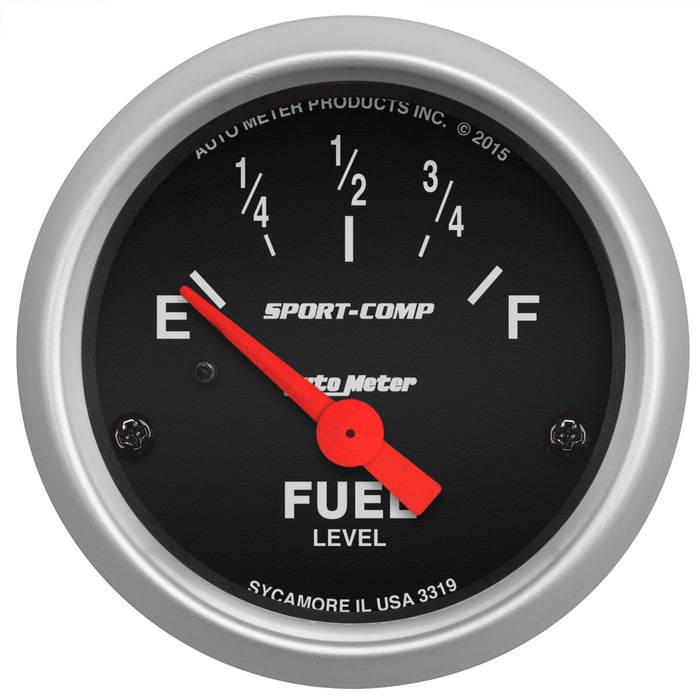 AutoMeter 3319 GAUGE; FUEL LEVEL; 2 1/16in.; 73OE TO 10OF(AFTERMARKET LINEAR); ELEC; SPORT-COMP - Truck Part Superstore