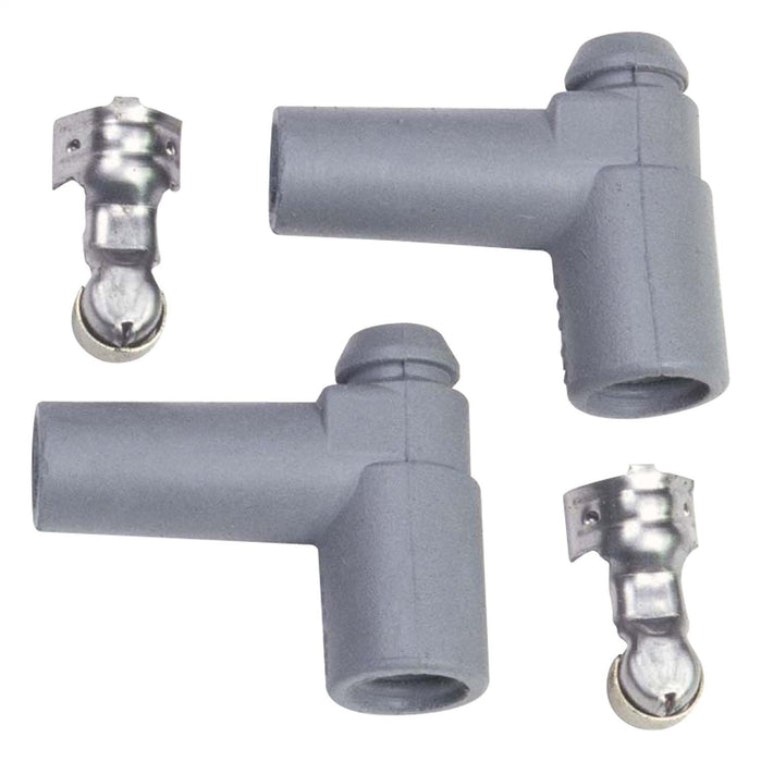 MSD 3320 Spark Plug Boot And Terminal; HEI Style 90 deg.; Silicone; 2/Card; - Truck Part Superstore