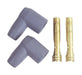 MSD 3321 Spark Plug Boot And Terminal; 90 deg.; Socket; 2/Card; - Truck Part Superstore